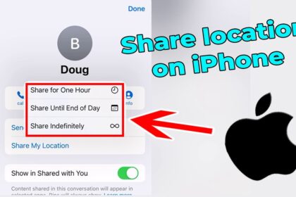how to share lacation on iphone