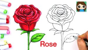 How to Draw a Rose