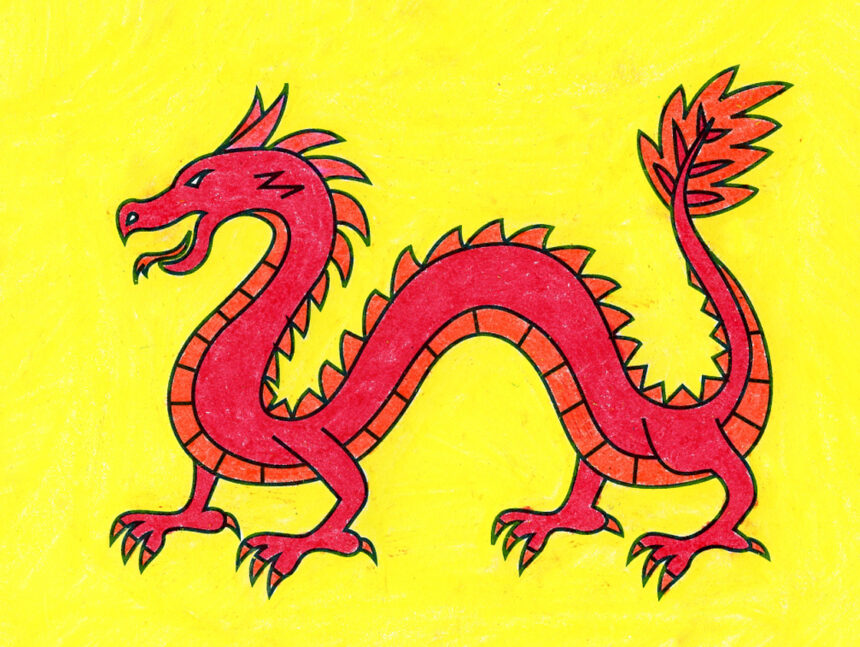 how to draw a dragon