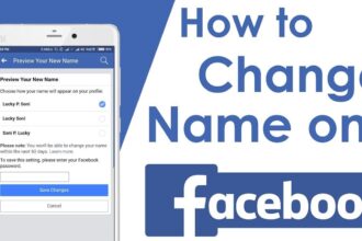 how to change name on facebook