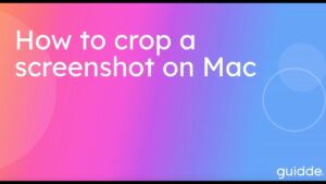 how to crop a screenshot on mac 