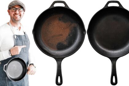 how to clean cast iron skillet