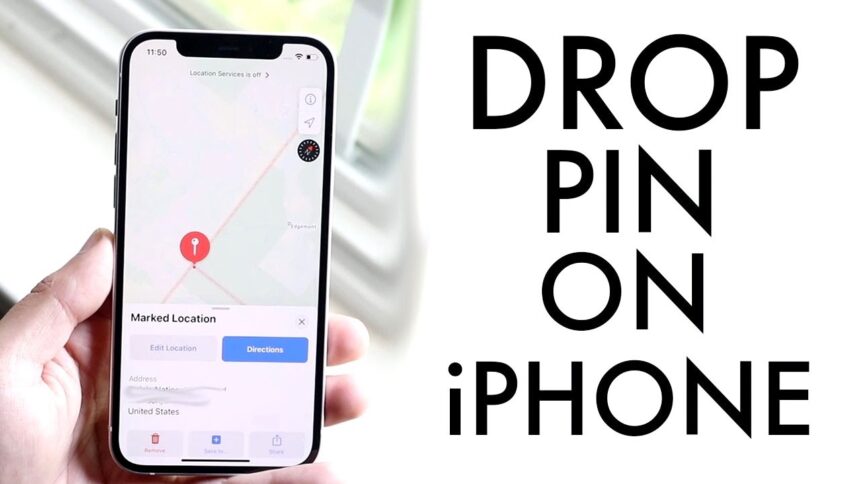 how to drop a pin