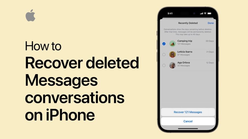 how to see deleted messages on iphone