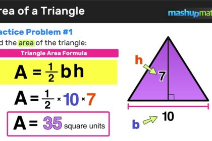 how to find the area of a triangle