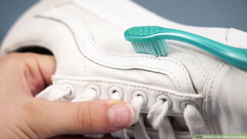 how to clean white vans