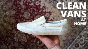 how to clean white vans

