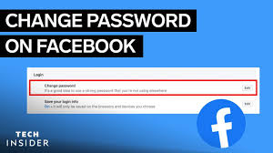 how to change facebook password